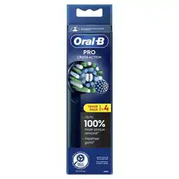 Etos Oral-B Cross Action Opzetborstels Zwart - 4 Stuks aanbieding