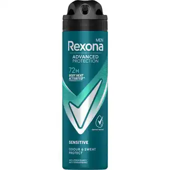 Etos Rexona Men Advanced Protection Sensitive Deodorant Spray 150 ML aanbieding