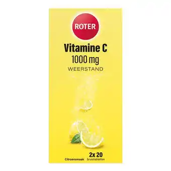 Etos Roter Vitamine C Bruis 1000 mg Citroen 40 bruistabletten aanbieding