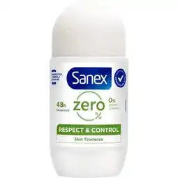 Etos Sanex Zero% Respect & Control Deodorant Roller 50 ML aanbieding