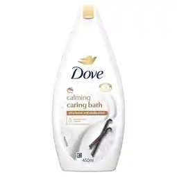 Etos Dove Caring Bath Sheaboter & Vanille Badcrème 450 ml aanbieding