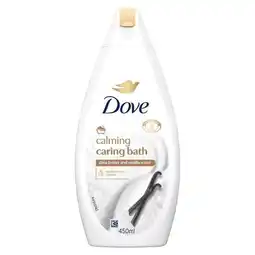 Etos Dove Caring Bath Sheaboter & Vanille Badcrème 450 ml aanbieding