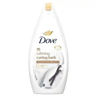 Etos Dove Caring Bath Sheaboter & Vanille Badcrème 450 ml aanbieding
