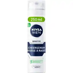 Etos NIVEA MEN Sensitive Scheerschuim 250 ML aanbieding