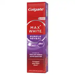 Etos Colgate Max White Purple Reveal Tandpasta - 75 ML aanbieding