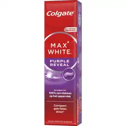 Etos Colgate Max White Purple Reveal Tandpasta - 75 ML aanbieding