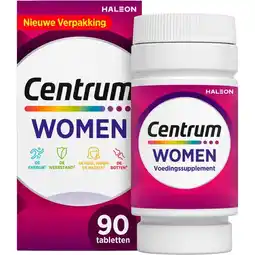 Etos Centrum Multivitaminen Women Tabletten 90 stuks aanbieding