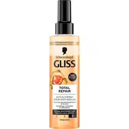 Etos Gliss Total Repair Anti-Klitspray 200ml aanbieding