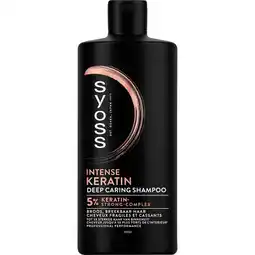 Etos Syoss Intense Keratin Shampoo 440 ML aanbieding