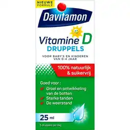 Etos Davitamon Vitamine D Druppels 25 ML aanbieding