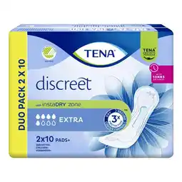 Etos TENA Discreet Extra Verbanden Duopack 2x10 stuks aanbieding