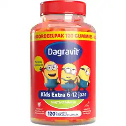 Etos Dagravit Kids-Xtra 6-12 jaar Vitaminions 120 gummies aanbieding