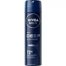 Etos NIVEA MEN Deep Darkwood Deodorant Spray 150 ML aanbieding
