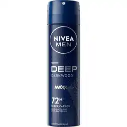 Etos NIVEA MEN Deep Darkwood Deodorant Spray 150 ML aanbieding