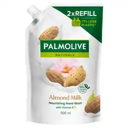 Etos Palmolive Naturals Handzeep Melk- en Amandel Navul 500ml aanbieding