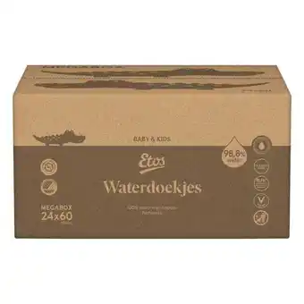 Etos Etos Baby Waterdoekjes Megabox 60x24 aanbieding