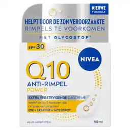 Etos NIVEA Q10 Power Anti-Rimpel Dagcrème SPF30 50 ML aanbieding