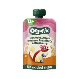Etos Organix Bio Knijpfruit Havermout, Appel, Banaan, Framboos, Bosbes aanbieding