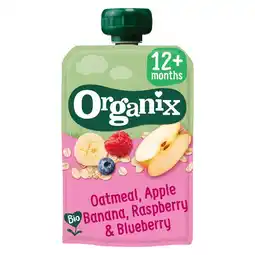 Etos Organix Bio Knijpfruit Havermout, Appel, Banaan, Framboos, Bosbes aanbieding