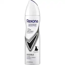 Etos Rexona Woman Advanced Protection Invisible B&W Deodorant Spray 150 ML aanbieding