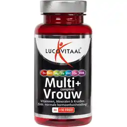 Etos Lucovitaal Multi+ Compleet Vrouw 40 Tabletten aanbieding