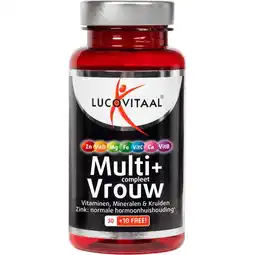 Etos Lucovitaal Multi+ Compleet Vrouw 40 Tabletten aanbieding