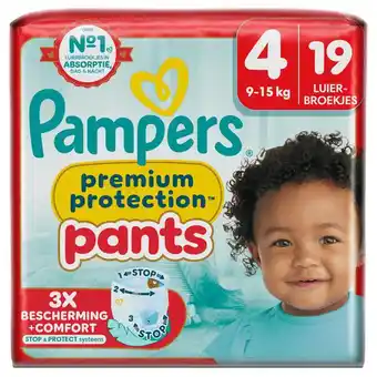 Etos Pampers Premium Protection Pants Luierbroekjes Maat 4 9-15 KG 19 Stuks aanbieding