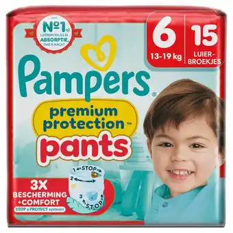 Etos Pampers Premium Protection Pants Luierbroekjes Maat 6 15+ KG 15 Stuks aanbieding