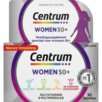 Etos Centrum Women 50+ Multivitaminen Tabletten 30 stuks aanbieding