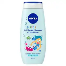Etos NIVEA Kids 3in1 Douchegel Shampoo & Conditioner Magic Apple Geur 250ML aanbieding