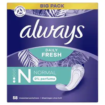 Etos ALWAYS DAILY FRSH LINER NORM 56 - BP aanbieding