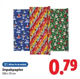 Lidl Inpakpapier aanbieding