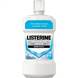 Etos Listerine Advanced White Mondspoeling - 500ML aanbieding