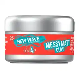 Etos Wella New Wave Messy Matt Clay Haarclay 75 ML aanbieding