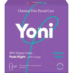 Etos Yoni Maandverband Night 100% Biologisch Katoen aanbieding