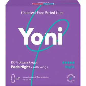 Etos Yoni Maandverband Night 100% Biologisch Katoen aanbieding