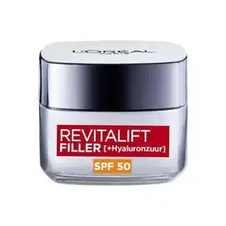 Etos L'Oréal Paris Revitalift Filler Anti-Aging Dagcrème SPF50 50 ML aanbieding