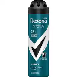 Etos Rexona Men Advanced Protection Invisible B&W Deodorant Spray 150 ML aanbieding