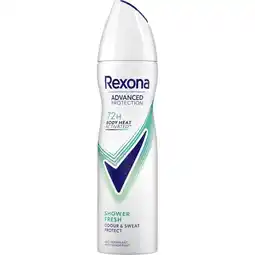 Etos Rexona Woman Advanced Protection Shower Fresh Deodorant Spray 150 ML aanbieding