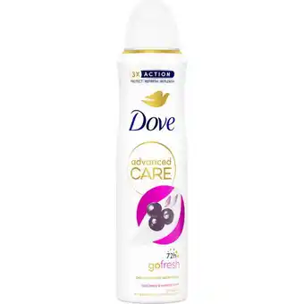 Etos Dove Go Fresh Acai Berry & Waterlily Anti-Transpirant Deodorant Spray 150 ML aanbieding