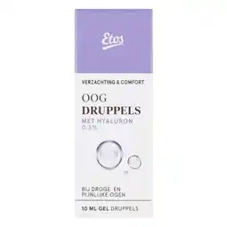 Etos Etos Gel Oogdruppels Met Hyaluron 0,3% 10 ML aanbieding
