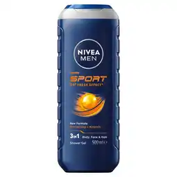 Etos NIVEA MEN Sport Douchegel 500 ML aanbieding