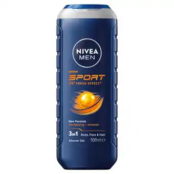 Etos NIVEA MEN Sport Douchegel 500 ML aanbieding