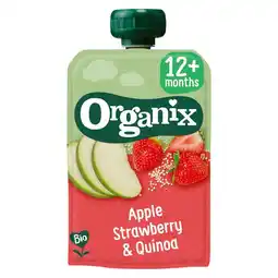 Etos Organix Bio Knijpfruit Appel, Aardbei, Quinoa aanbieding