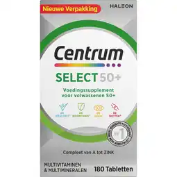 Etos Centrum Select 50+ Multivitaminen Tabletten 180 stuks aanbieding