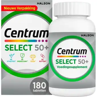 Etos Centrum Select 50+ Multivitaminen Tabletten 180 stuks aanbieding