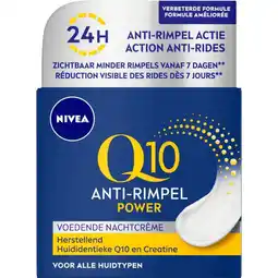 Etos NIVEA Q10 Power Anti-Rimpel Nachtcrème 50 ML aanbieding