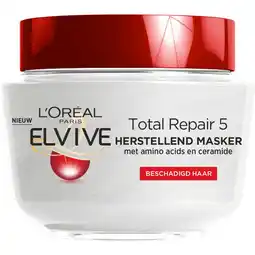 Etos L'Oréal Paris Elvive Total Repair Haarmasker 300 ML aanbieding