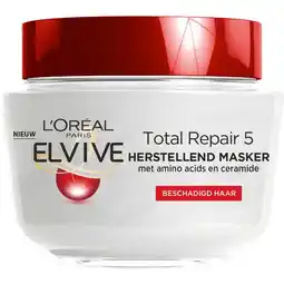 Etos L'Oréal Paris Elvive Total Repair Haarmasker 300 ML aanbieding