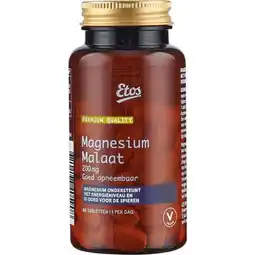 Etos Etos Premium Magnesium Malaat 200mg 60 stuks aanbieding